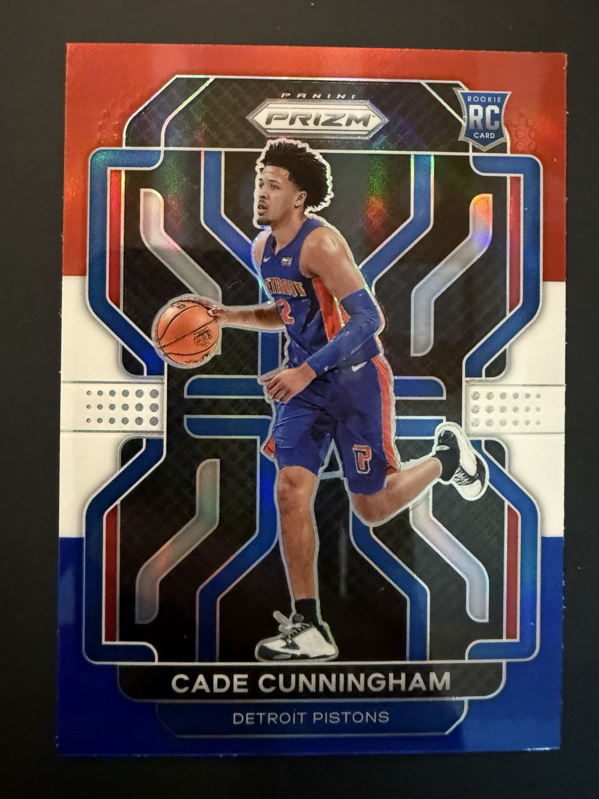 2021-22 Panini Prizm - Cade Cunningham #282 Red White & Blue Prizm (RC)