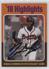 2019 Topps Archives High Number 1975 Highlights Design Ronald Acuna Jr #320 0ca6