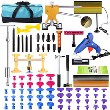 Gliston Diy Paintless Dent Repair Kit 89Pcs Dent Puller Tools Slide Hammer For