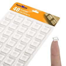 Clear Cabinet Door Drawer Bumpers Pads 40pcs Square Rubber Bumper Pads Sound Dam