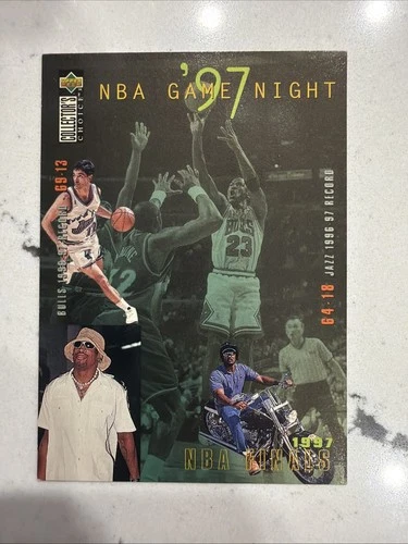 1997 Upper Deck Collector's Choice  NBA Game Night ‘97 Michael Jordan Card 185