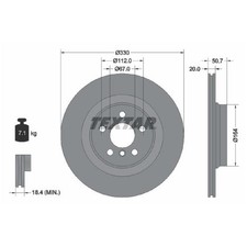 2x Bremsscheibe hinten für BMW 1-er F40 F70 2-er Gran F44 F74 X1 U11 X2 | 72945
