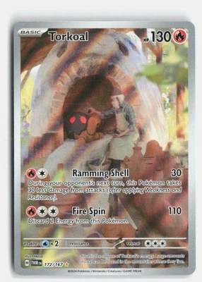Torkoal [TWM - 172/167] Illustration Rare Holofoil NM SV06: Twilight Masquerade - Image 1 of 2