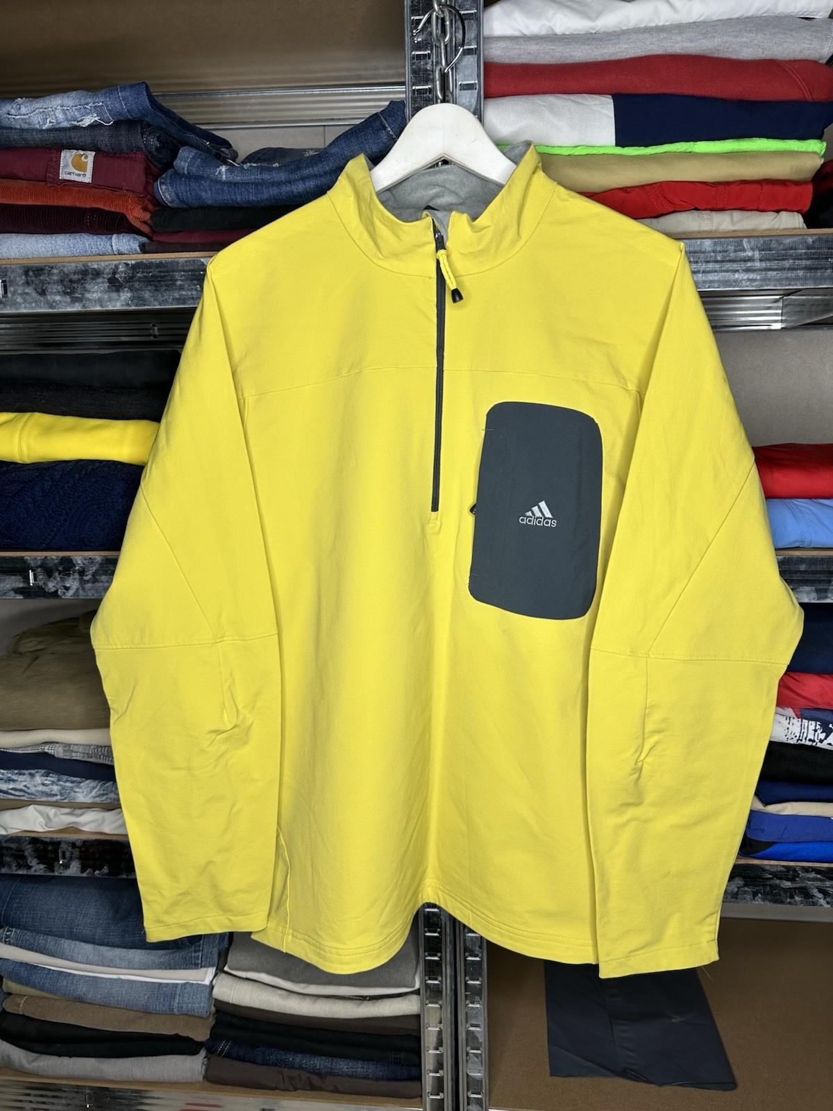 Vintage Adidas Drill Ninja Pocket Jacket Retro Streetwear Style