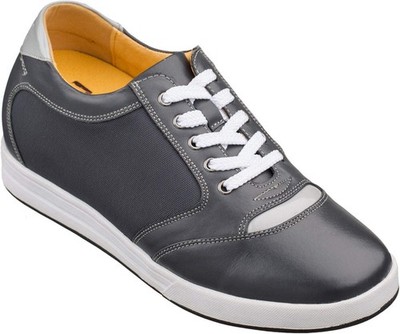 TOTO Men's Invisible 3.2'' Height Increasing Elevator Casual Grey Sneaker - A5327
