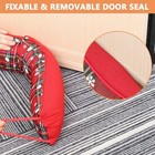 Under Door Draft Stopper Noise Blocker 38 Inches for Door Bottom Red Snowflake — photo 3
