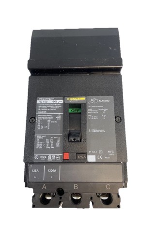 Square D HJA36125 Circuit Breaker - 3-Pole, 125A, 600VAC 🇺🇸
