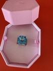 SWAROVSKI Numina ring Square cut Blue Rhodium plated ring size 58 + Gift bag💕