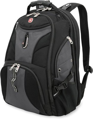 SwissGear 1900 Scansmart TSA 17 Laptop Backpack, 19-Inch, Grey/Black 