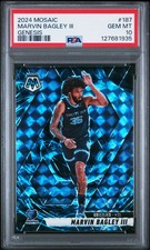2024 PANINI MOSAIC GENESIS #187 MARVIN BAGLEY III PSA 10