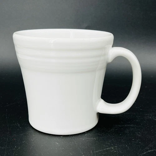 TAPERED Coffee MUG White FIESTA WARE 15 OZ Homer Laughlin Tea Cup