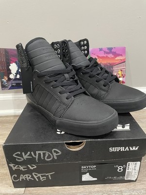SUPRA SKYTOP RED CARPET SZ 8.5 BRAND NEW RARE RED BOTTOM MUSKA 001