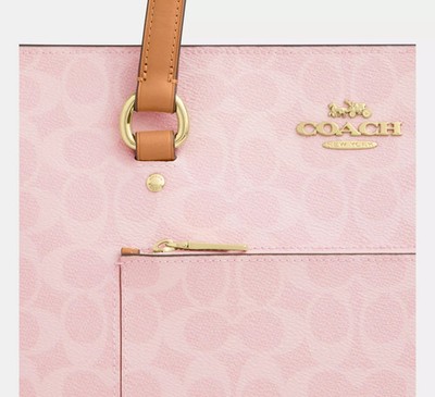 NWT CEA21 COACH Station Tote Bag In Signature Canvas | eBay