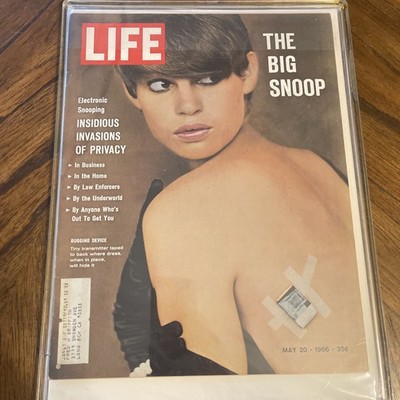 LIFE Magazine May 20 1966, The Big Snoop Electronic Snooping HARD PLASTIC COVER!