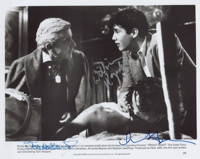 FRIGHT NIGHT-TOM HOLLAND; WILLIAM RAGSDALE; AMANDA BEARSE.COA.Imperf. 10''x8''#275