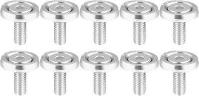 10PCS M6 Fender Washer Bolt Kit Aluminum Engine Bay Dress Up Silver