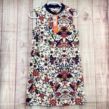 New JUDE CONNALLY Women’s Chelsea Provence Floral Cream Dress Stretch Size XS