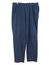 King Size Mens 2XL Tall Fleece Lounge Pants With Elastic Waistband Black