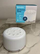 New Homedics Aura Bluetooth Sound Sleep Machine 28 Soothing Sounds, Meditation