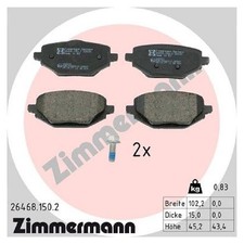 Zimmermann Bremsbelagsatz Bremsklötze hinten 440602361R 21093270