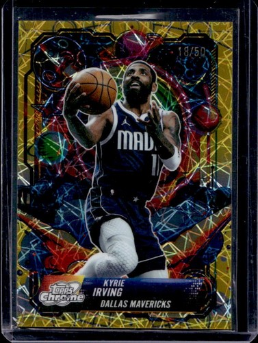 2025-26 Topps Cosmic Chrome Kyrie Irving Propulsion Gold Refractor #/50