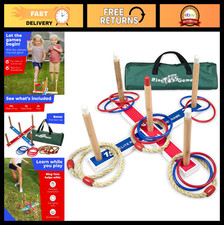 Outdoor Ring Toss Game for Kids Adults - Fun Backyard Lawn Game, Family Toy