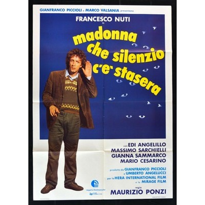 Poster Madonna Die Silence C'E' Heute Abend Francesco Nuti Ponzi Sarchielli A10