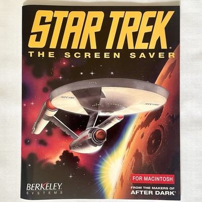 Vintage 1992 Star Trek The Screen Saver For Macintosh Berkeley Systems