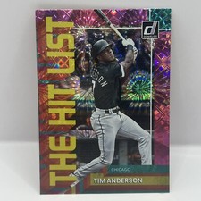 2022 Panini Donruss Baseball Tim Anderson The Hit List THL-3 Pink Fireworks
