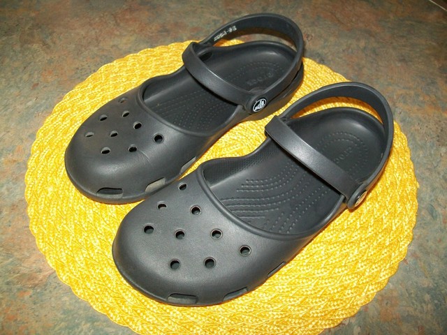 CROCS WOMEN'S KARIN CLOGS- MARY JANE- ITEM # 202494-BLACK-WOMEN'S 7 | eBay