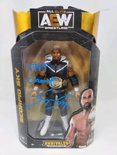 AEW Unrivaled Collection Scorpio Sky Signed Action Figure JSA COA BUF
