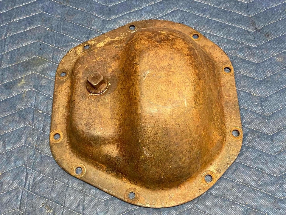 67-72 73-80 Chevy GMC OEM DANA 44 DIFERENCIAL DELANTERO CUBIERTA DIFF Cuerpo Cuadrado D44 Foto 4 de 4