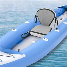 Grey EVA Inflatable Seat Cushion Fits Kayaking to Carry and Store Easily