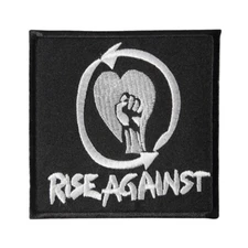 Rise Against Patch, Embroidered Iron On Rise Against Patch, Punk Rock Band