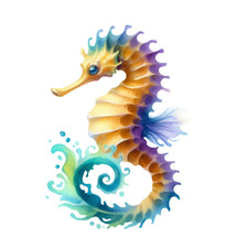 Seahorse Wall Decal Sticker 18X18cm Large