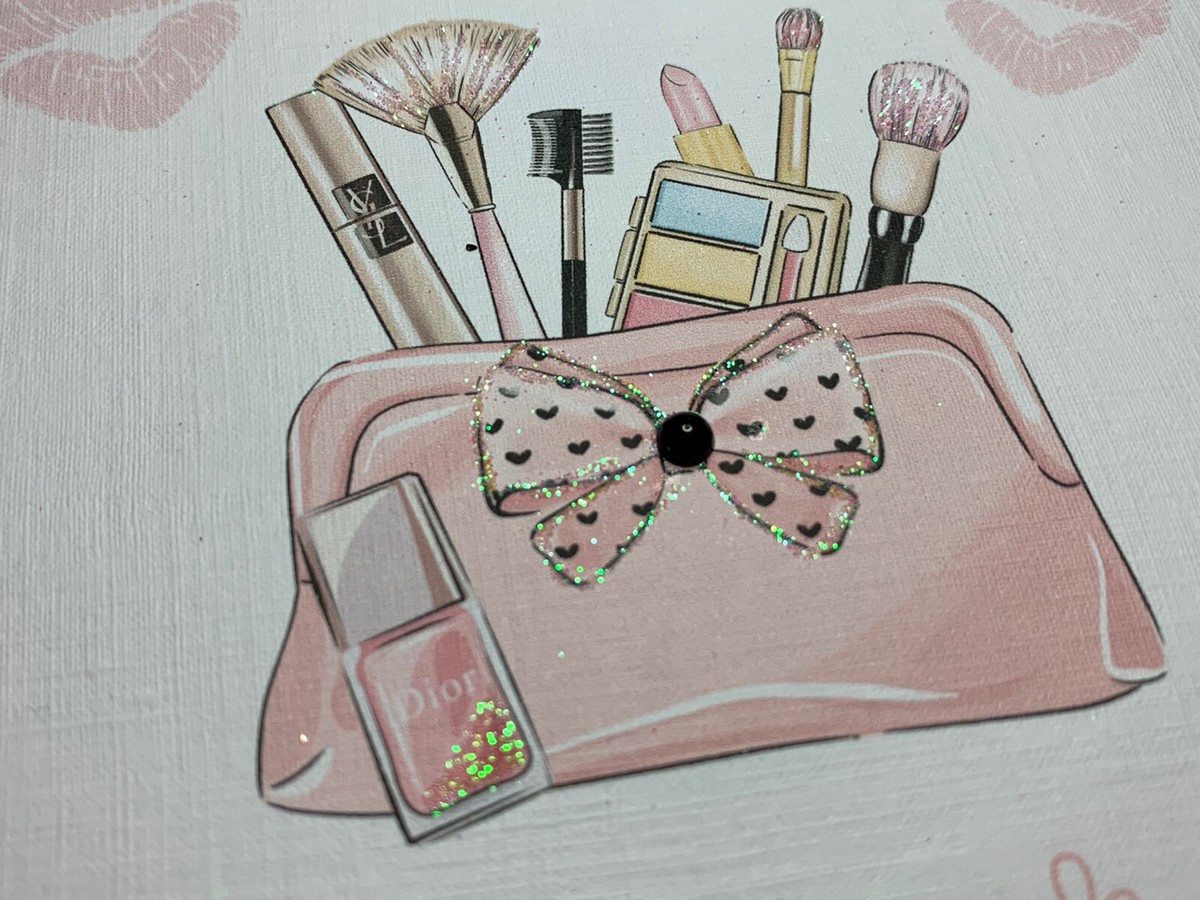 PERSONALISED Handmade BIRTHDAY CARD Daughter Granddaughter Sister Make Up