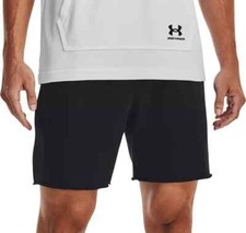 NWT Under Armour Heavyweight Black Terry Shorts 1378601 Men's Size XXL - 60