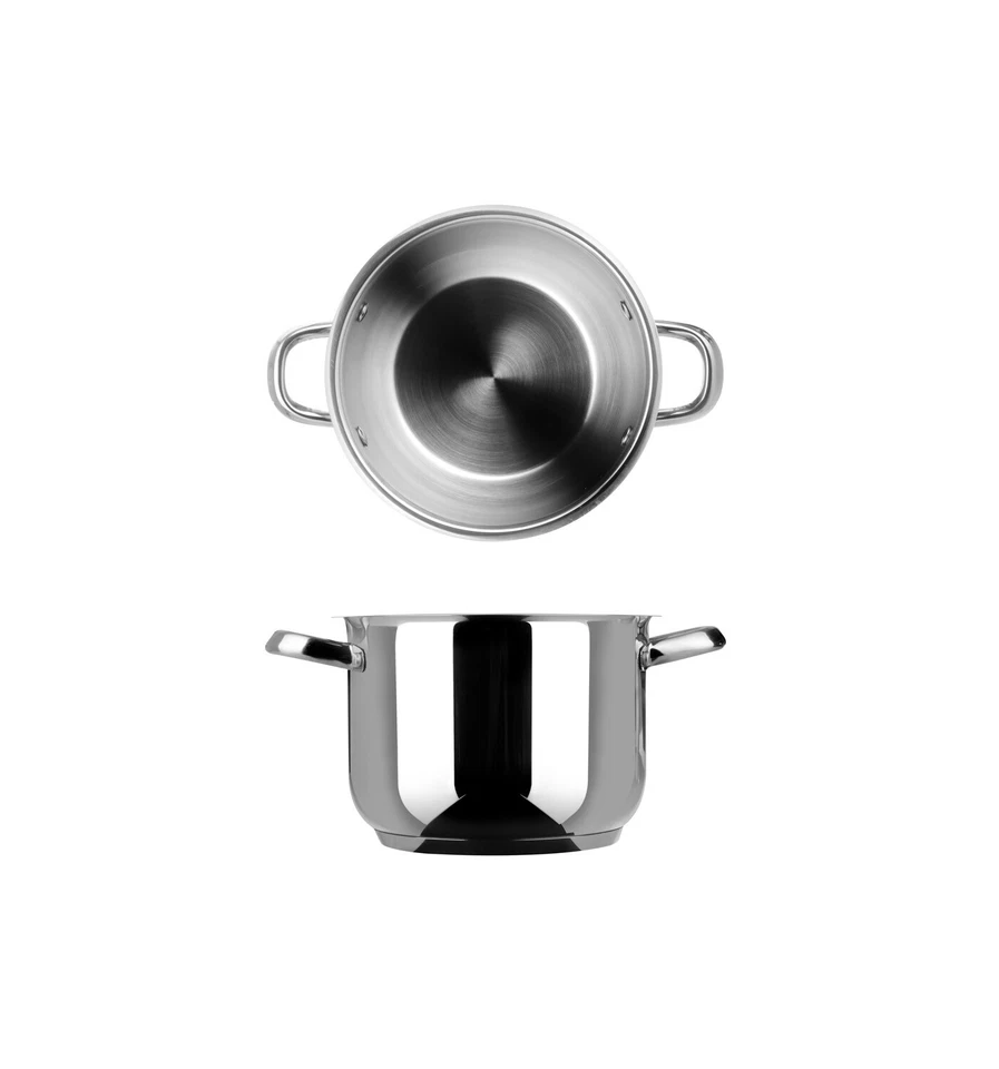 Pentola 16 cm acciaio 18/10 Mito argento - Immagine 3 di 4