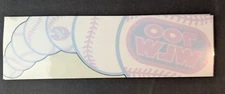 Vintage Cincinnati Reds & 700 WLW Radio 3x9 Window Decal Cling