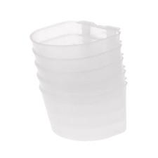 5 Pcs Bird Water Feeder Dishes Hanging Plastic Bowls for Cage Easy to Install
