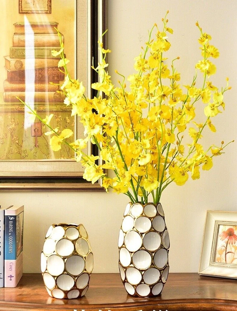 Modern Luxury Vase Ceramic White Flower Vase
