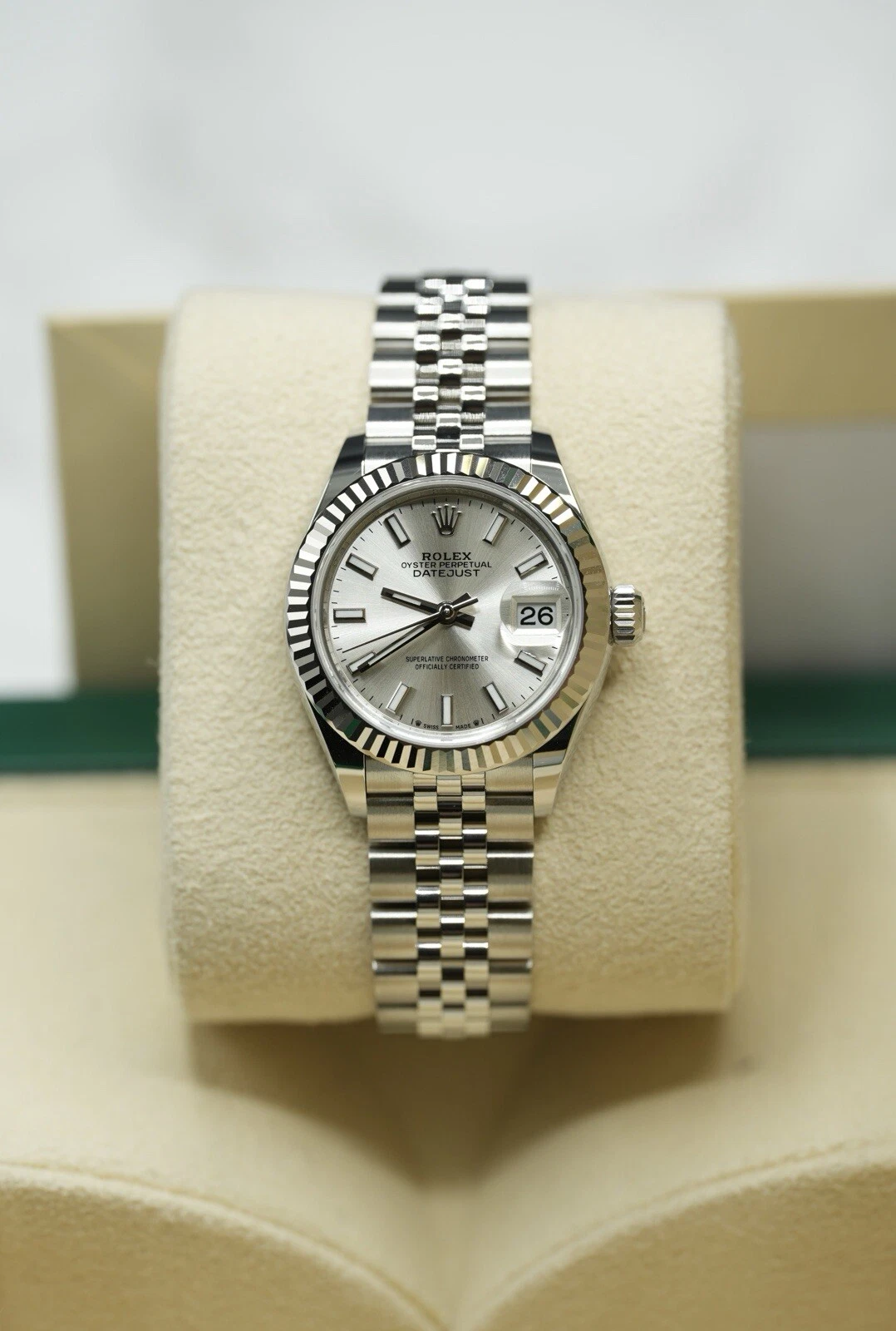 Rolex — Ladies Rolex Datejust 28 Steel & White Gold 279174 Silver Baton Dial 2024