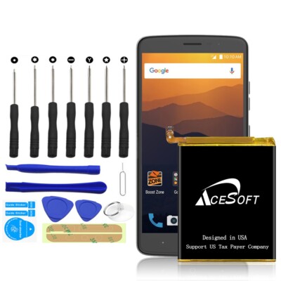 High Capacity AceSoft 4010mAh Battery Tools for ZTE Blade Max 3 Z986U SmartPhone