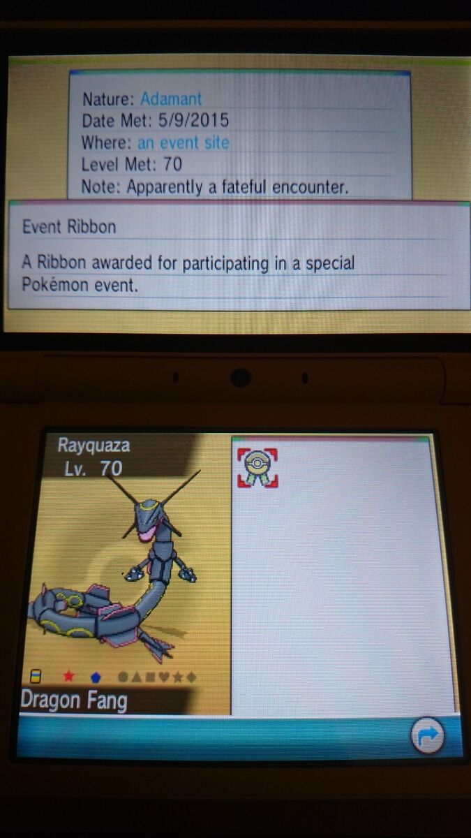  elymbmx 6IV and Shiny Rayquaza Event Legendary Holding