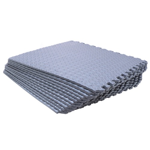 12X Gym Floor Mat 24x24 EVA Foam Interlocking Exercise Fitness Puzzle Floor Gray - Picture 7 of 8