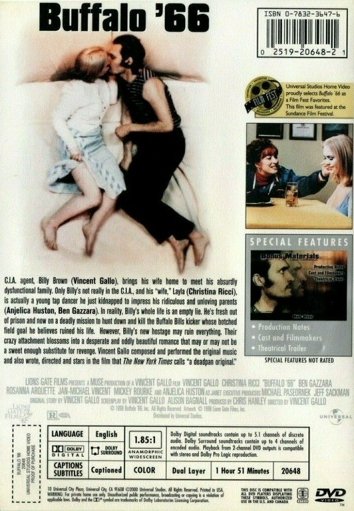 BUFFALO '66, VINCENT GALLO, CHRISTINA RICCI, BEN GAZZARA, ROSANNA