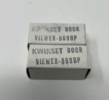 2 VINTAGE BRASS DOOR VIEWERS PEEP HOLES HIGH QUALITY MADE IN JAPAN 1970's PAIR