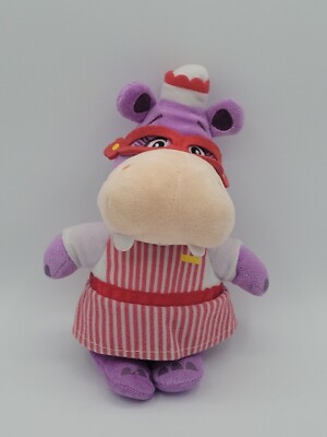Disney Doc McStuffins 8'' Hallie Hippo Plush Purple Toy Stuffed Animal