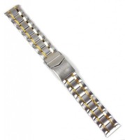 Minott Ersatzband Uhrenarmband Edelstahl Band Bicolor 20Mm 22439