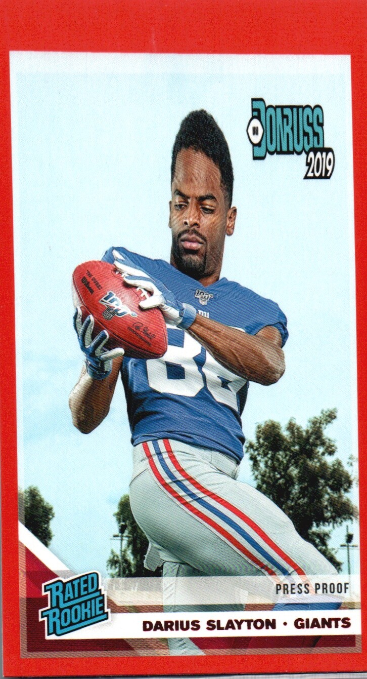 2019 Donruss #338 Darius Slayton Press Proof Red